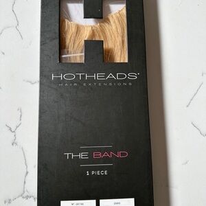 Hotheads Hair Extension Band and extensions. Honey Blonde
